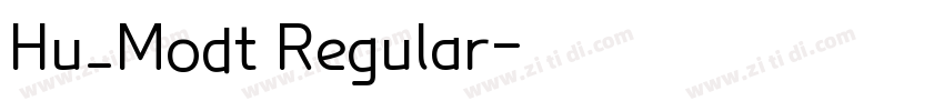 Hu_Modt Regular字体转换